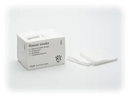 Covetrus Gasa no estéril 5x5 cm 12 capas, paquete de 100 unidades, altamente absorbente, 40s40s/18x15